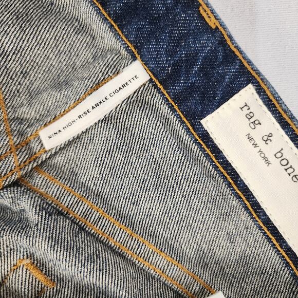 Rag & Bone Nina High Rise Ankle Cigarette Size 24 - Picture 8 of 9